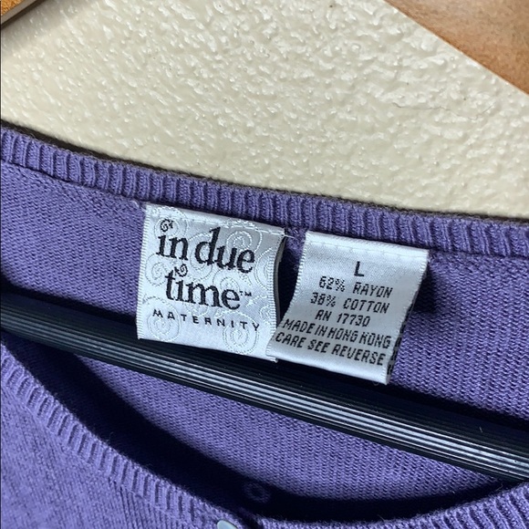 In due time maternity button up cardigan - Picture 2 of 5